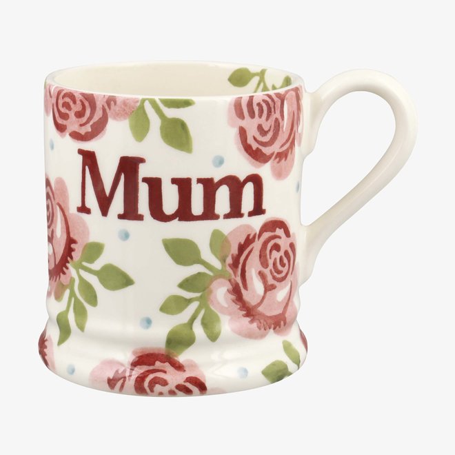 Pink Roses Mum Boxed 1/2 Pint Mug