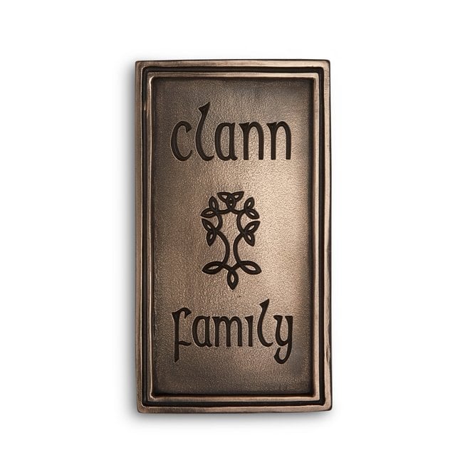 Clann Family Celtic Tree Plaque