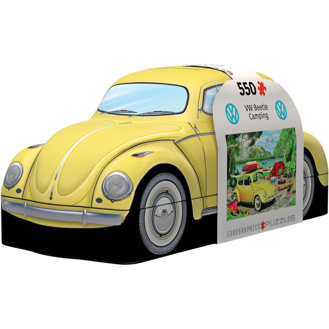 VW Beetle Camping 550 Puzzle Tin