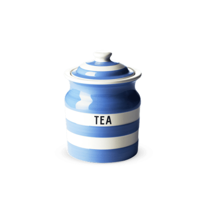 Blue Cornishware Tea Storage Jar