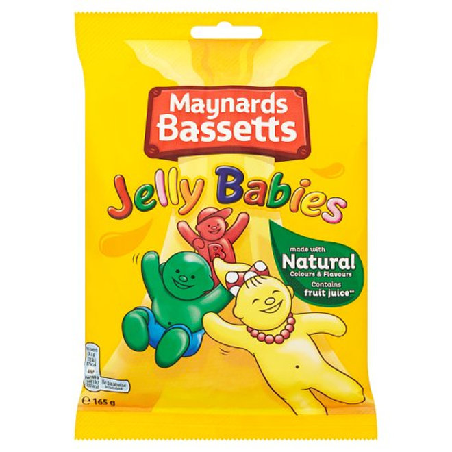 Maynards Bassetts Jelly Babies Bag