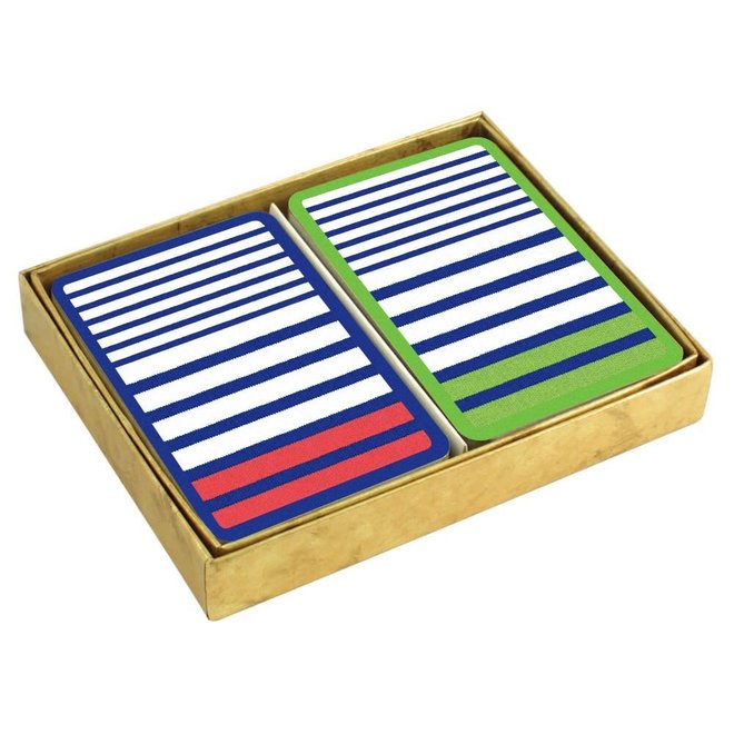 Jumbo Playing Cards - Breton Stripe