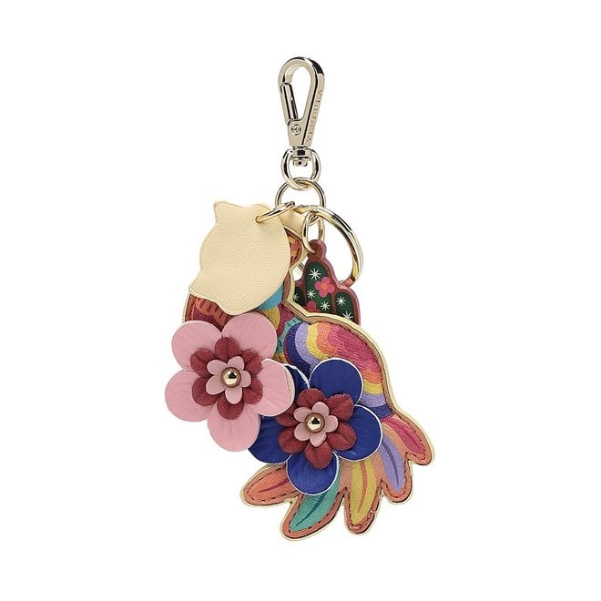 My Favorite COACH Flower Tea Rose Bag Charm / Keychain 
