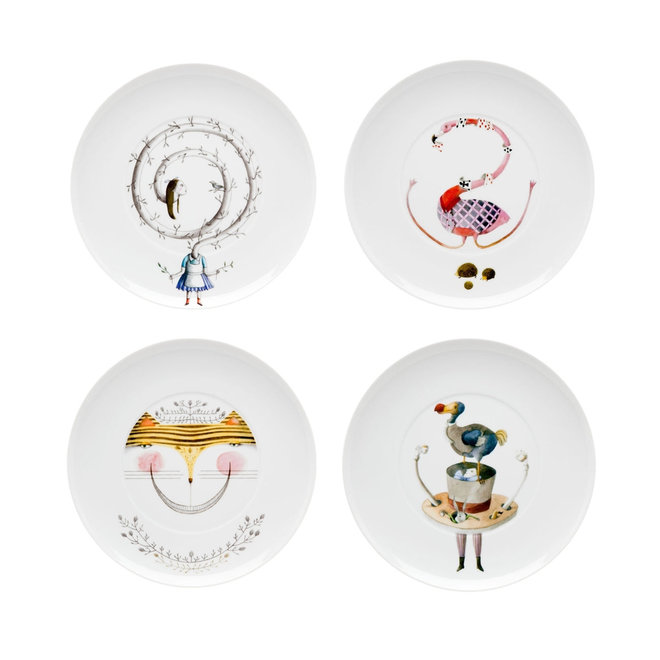 Tea with Alice Dessert Plate Set