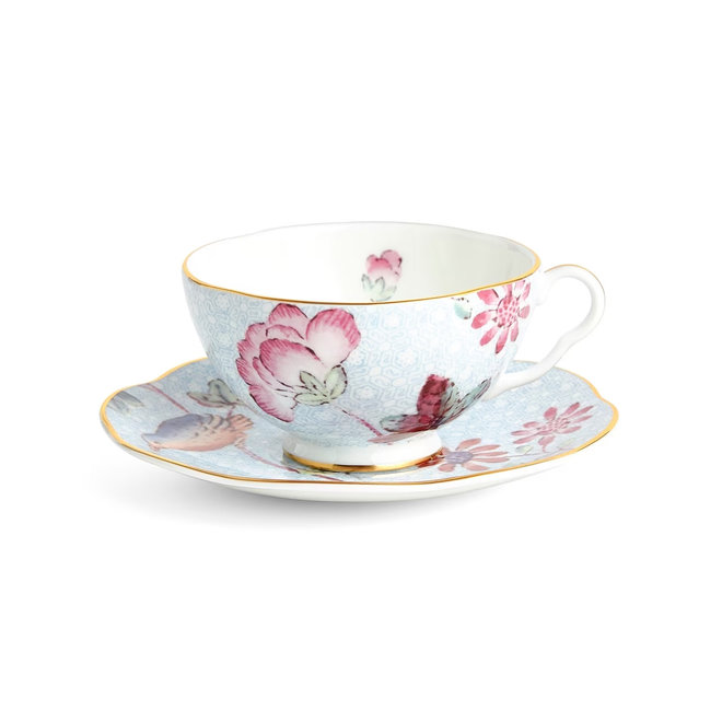 Cuckoo Teacup & Saucer Blue