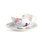 Cuckoo Blue Teacup & Saucer