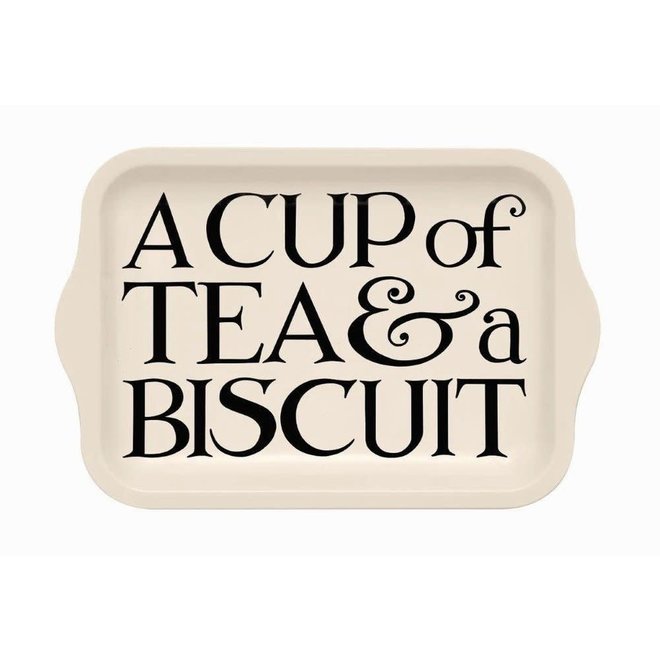 Black Toast Small Tin Tray