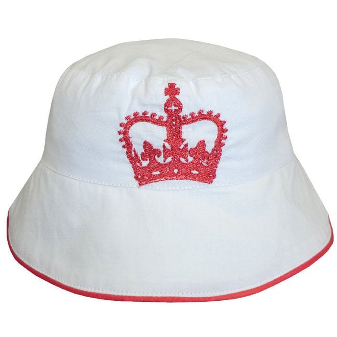 Red Crown Baby Bucket Hat