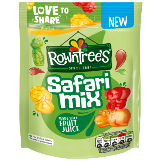 Rowntree's Safari Mix  Pouch (115g)