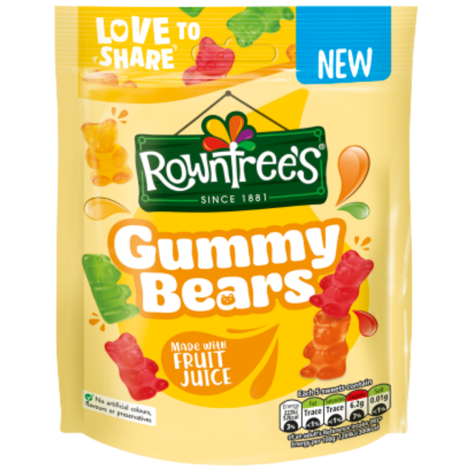 Rowntree's Gummy Bears Pouch (115g)