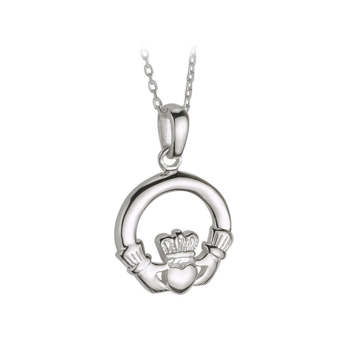 Claddagh Sterling Silver Pendant Necklace