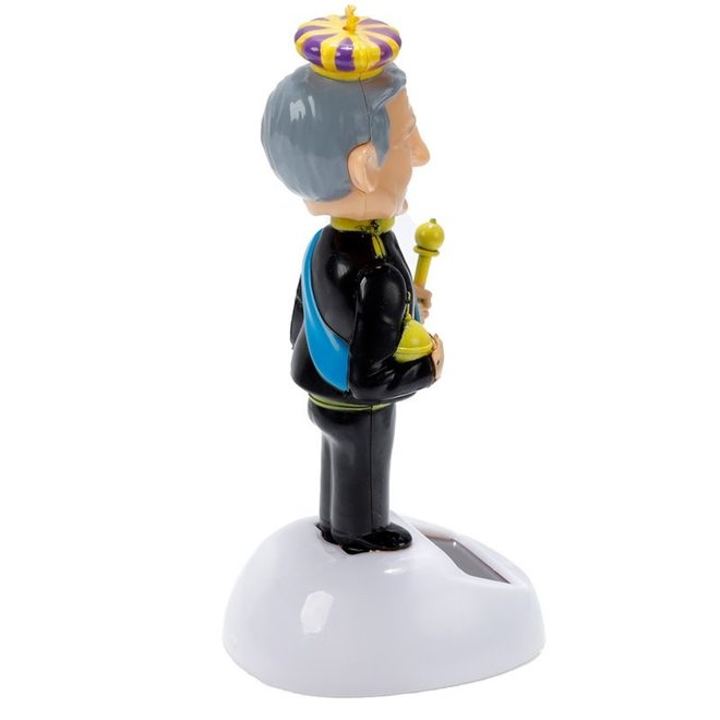 King Charles Solar Bobble Head