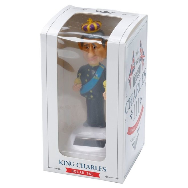 King Charles Solar Bobble Head