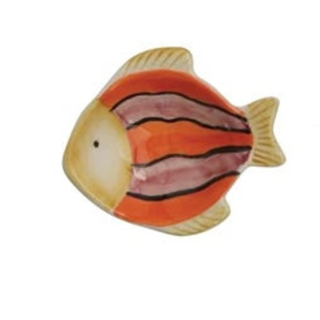 Hand Painted Stoneware Fish Dish - Assorted Species & Colors