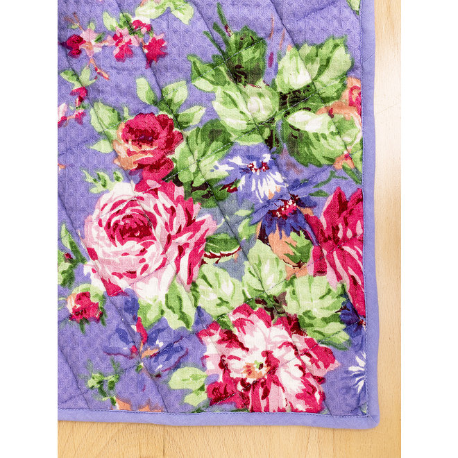 Cottage Rose Periwinkle Drying Mat
