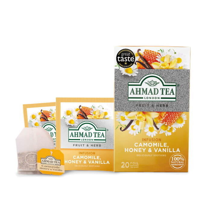 Ahmad Camomile, Honey & Vanilla Herbal 20s