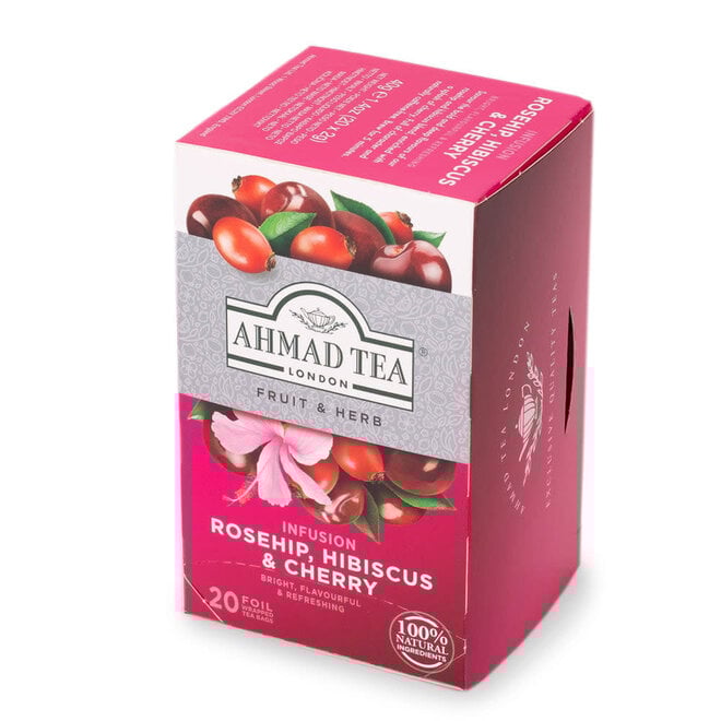 Ahmad Rosehip, Hibiscus & Cherry Herbal 20s
