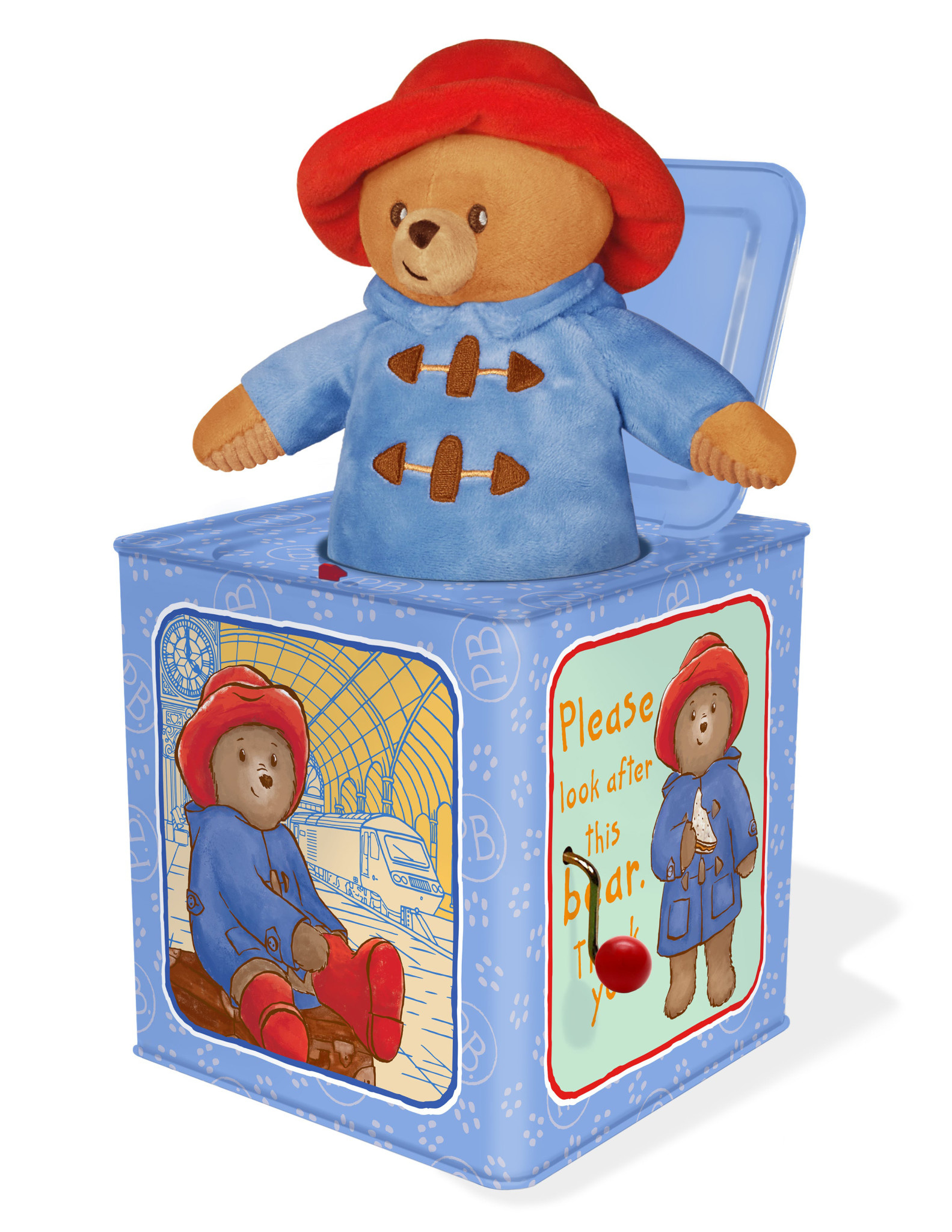 Paddington Bear Jack-in-the Box - British Isles Paddington Bear Jack-in-the Box - British Isles