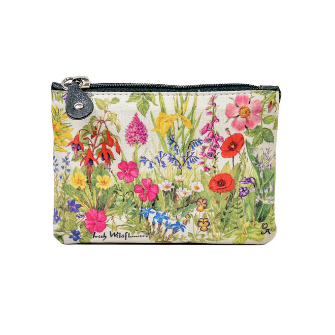 Tinnakeenly Leathers Irish Wild Flowers Small Zip Purse