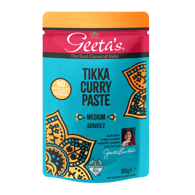 Geeta's Tikka Curry Paste Packet (Medium)