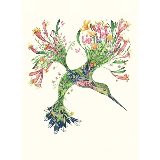 Watercolor Hummingbird Greeting Card
