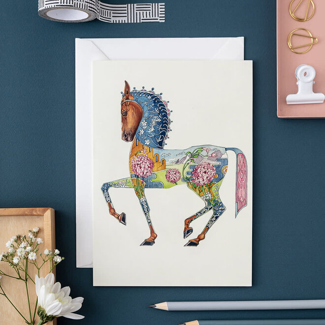 Watercolor Horse Greeting Card