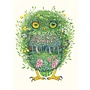 Watercolor Owl from the Wild Wood Greeting Card