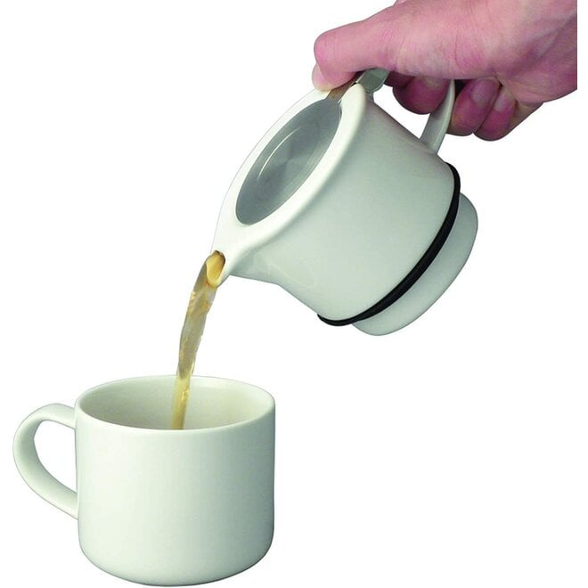 Forlife Tea for One with Extra Fine Tea Infuser (White}