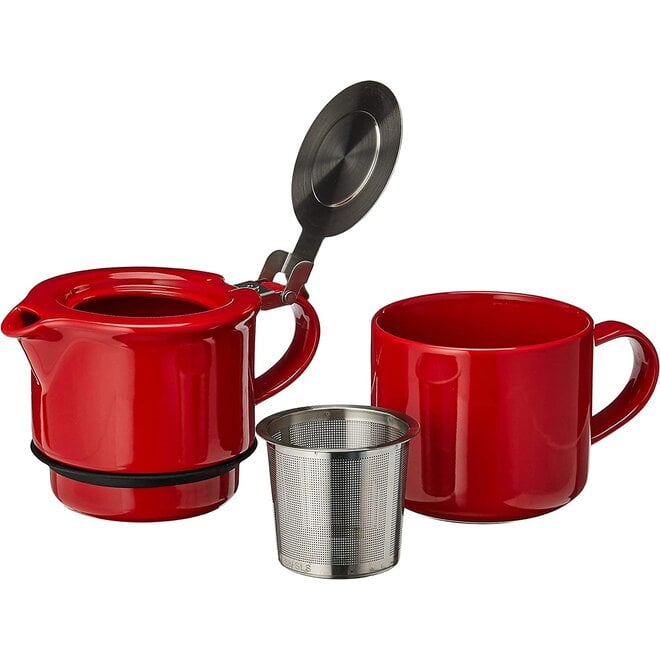 Forlife Tea for One with Extra Fine Tea Infuser (Red)