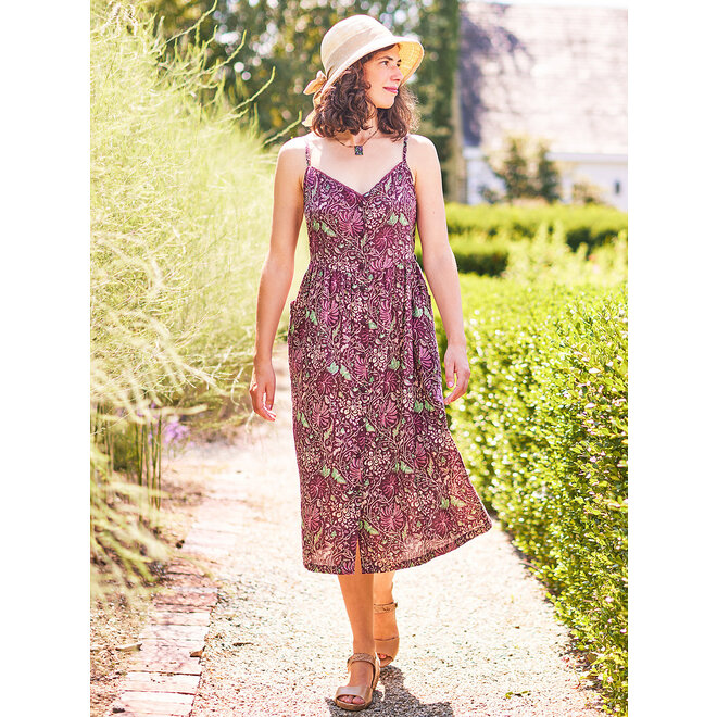 Butterfly Vine Sundress (Fig)