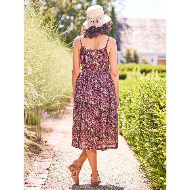 Butterfly Vine Sundress (Fig)