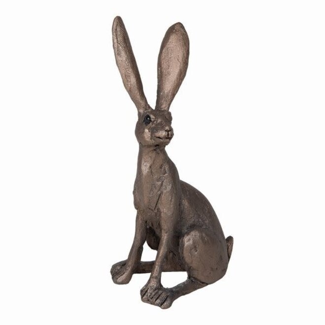 Frith Jaz Hare Sitting Miniature Bronze Sculpture