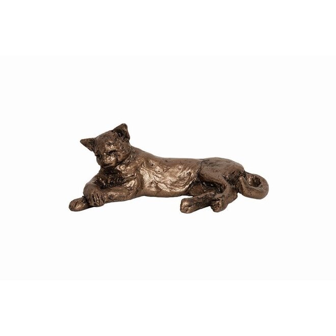 Frith Cilla Cat Sitting Miniature Bronze Sculpture TMM014 - British Isles