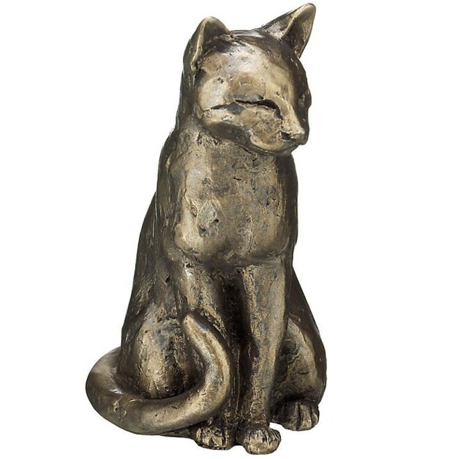 Frith Willard Cat Sitting Bronze Sculpture