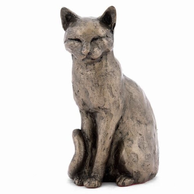 Frith Willard Cat Sitting Bronze Sculpture