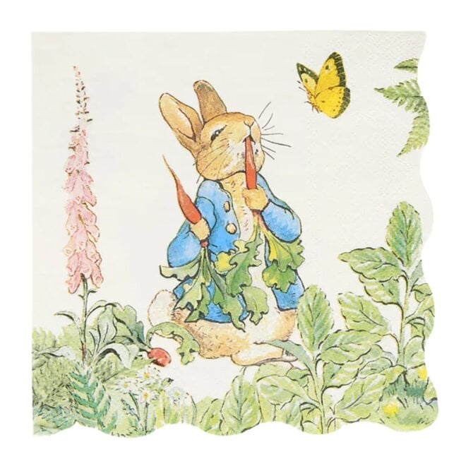 Peter Rabbit in the Garden Large Paper Napkins