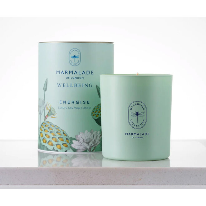 Wellbeing Energize Glass Candle
