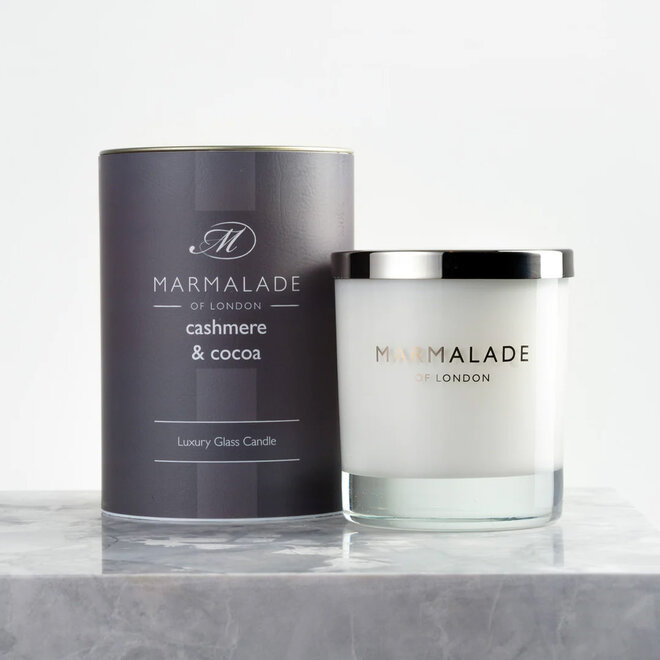 Cashmere & Cocoa Glass Candle