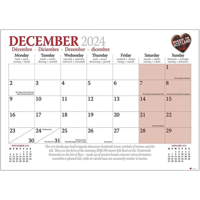 2024 Calendar We Love Kilts