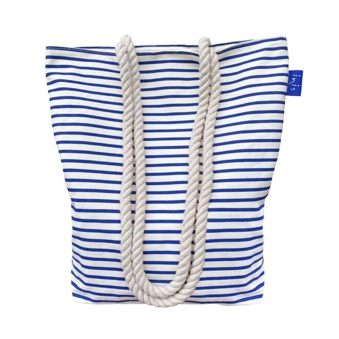 Inis Energy of the Sea Blue Stripe Beach Bag