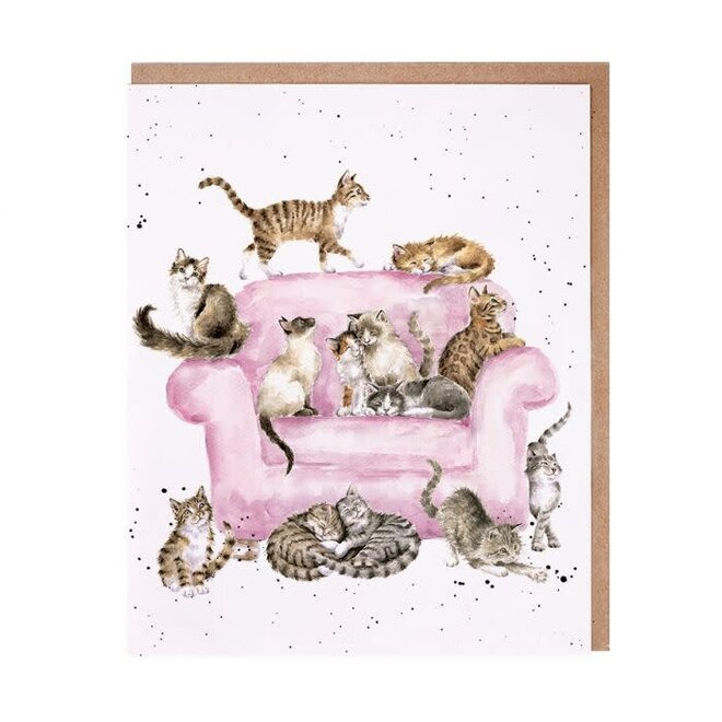 'Cattitude' Cat Greeting Card