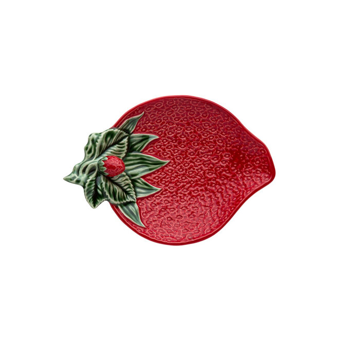 Bordallo Pinheiro Strawberry Olive Dish