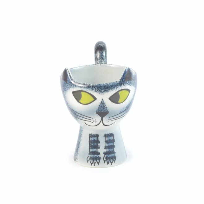 Grey Tabby Cat Egg Cup