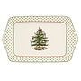 Christmas Tree Polka Dot 12" Dessert Tray