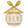 King Charles Coronation Gold 4" Bauble