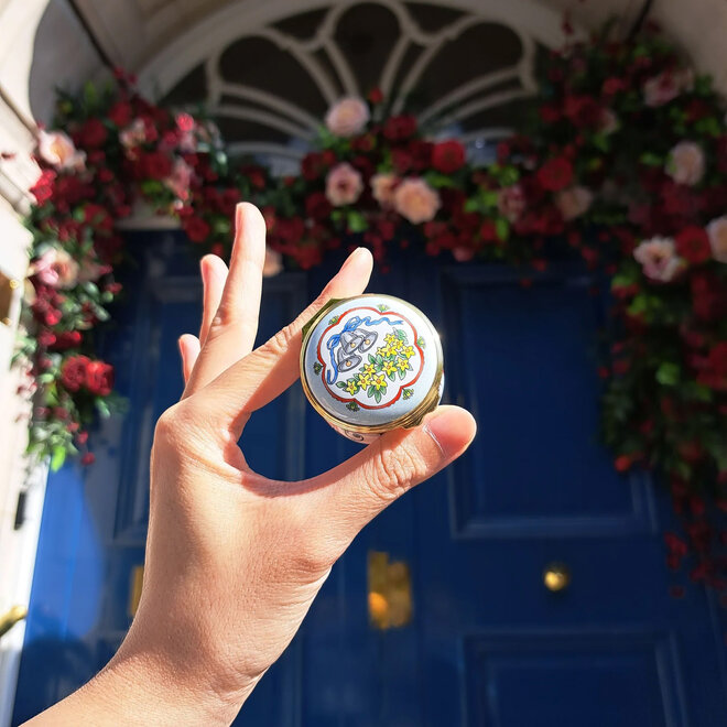 Wedding Bells Enamel Trinket Box