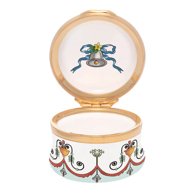 Wedding Bells Enamel Trinket Box