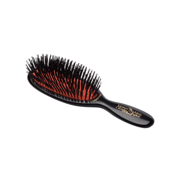 Mason Pearson SB4 Pocket Sensitive Bristle Dark Ruby Brush