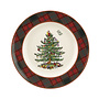Christmas Tree Tartan Dinner Plate