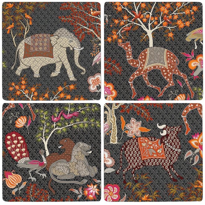 Le Jardin De Mysore Lacquer Coasters